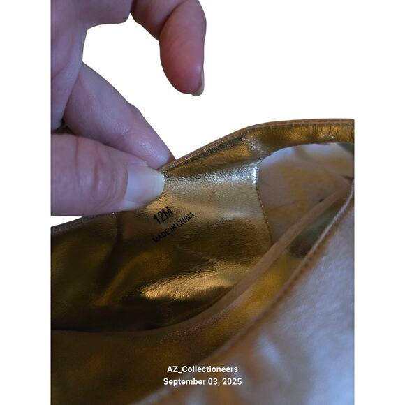 RSVP 12M heels gold tan - Picture 5 of 10